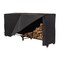 Modern Leisure Monterey 8ft Log Rack Cover, 96 in. L x 24 in. W x 42 in. H, Black 3034 - alternate 9